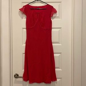 Ann Taylor Red Polka Dot Dress